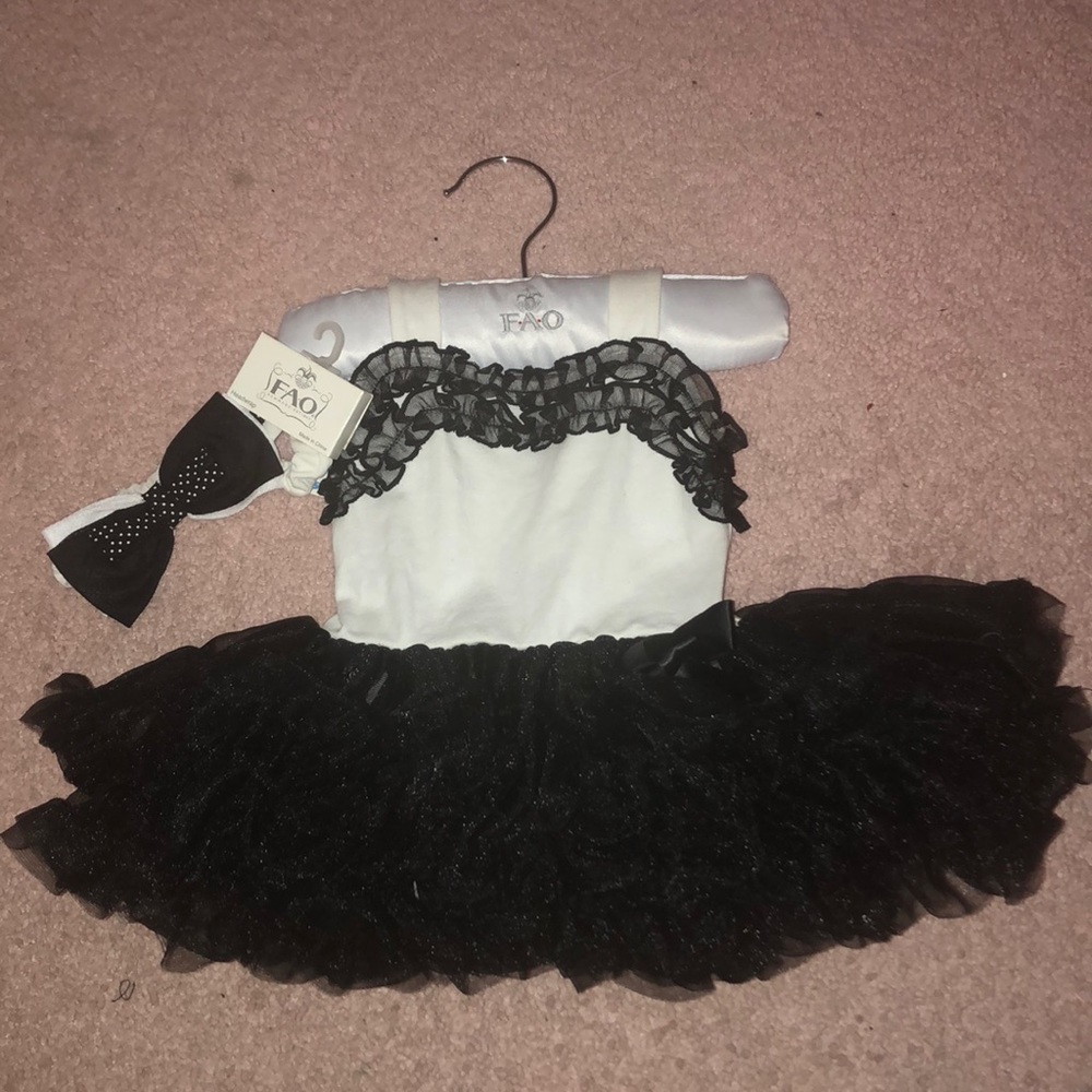 FAO baby girl onesie and headband